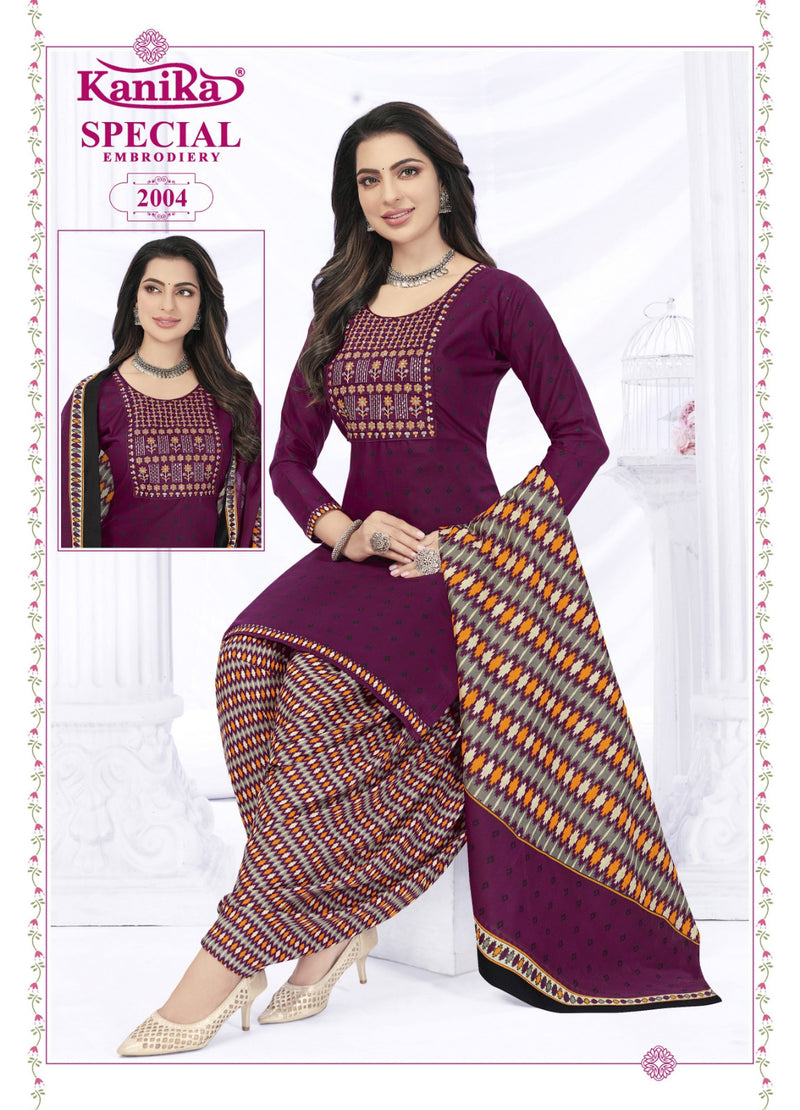 Kanika Brand Special Vol 2 Cotton With Neck Work Salwar Suits