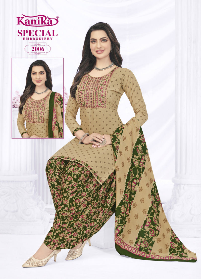 Kanika Brand Special Vol 2 Cotton With Neck Work Salwar Suits