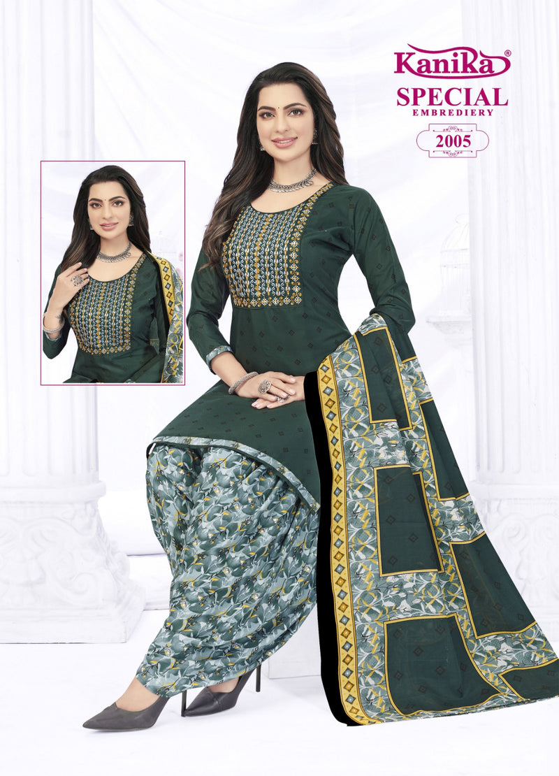 Kanika Brand Special Vol 2 Cotton With Neck Work Salwar Suits