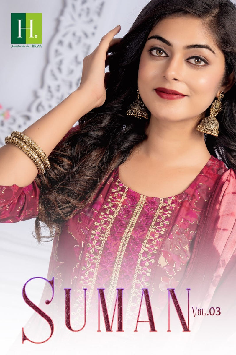 Hirwa Suman Vol 3 Modal Foil Printed Casual Wear Kurti Collection