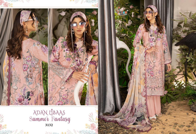 Shree Fabs Adan Libaas Summer Fantasy Pure Cotton Print With Fancy Embrodered Salwar Kameez