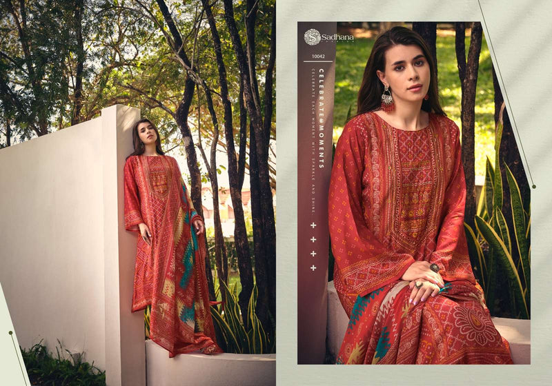 Sadhana Fashion Inaayat Muslin Silk Digital Print With Heavy Khatli Work Fancy Designer Salwar Kameez