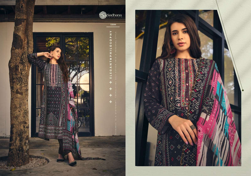 Sadhana Fashion Inaayat Muslin Silk Digital Print With Heavy Khatli Work Fancy Designer Salwar Kameez