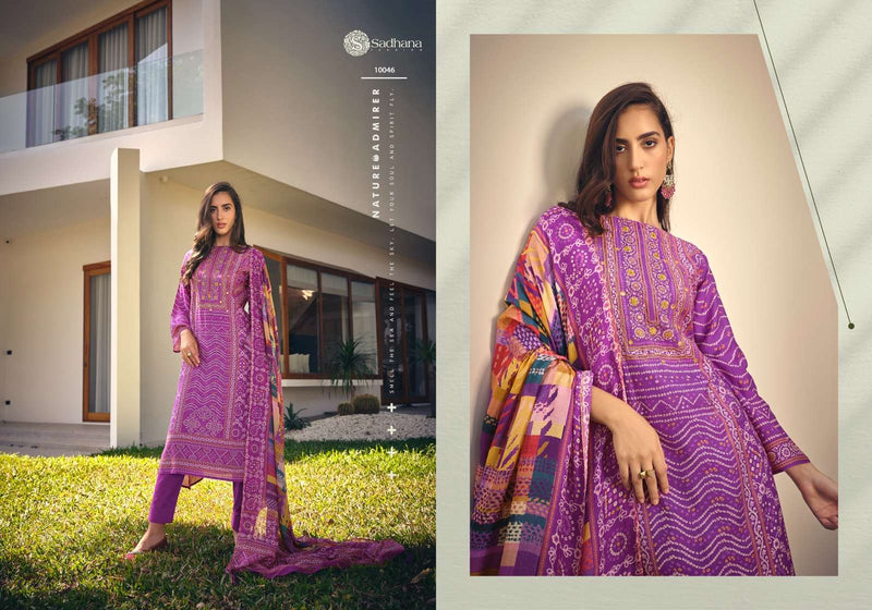 Sadhana Fashion Inaayat Muslin Silk Digital Print With Heavy Khatli Work Fancy Designer Salwar Kameez