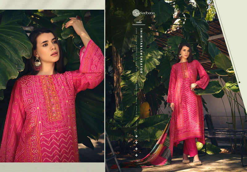 Sadhana Fashion Inaayat Muslin Silk Digital Print With Heavy Khatli Work Fancy Designer Salwar Kameez