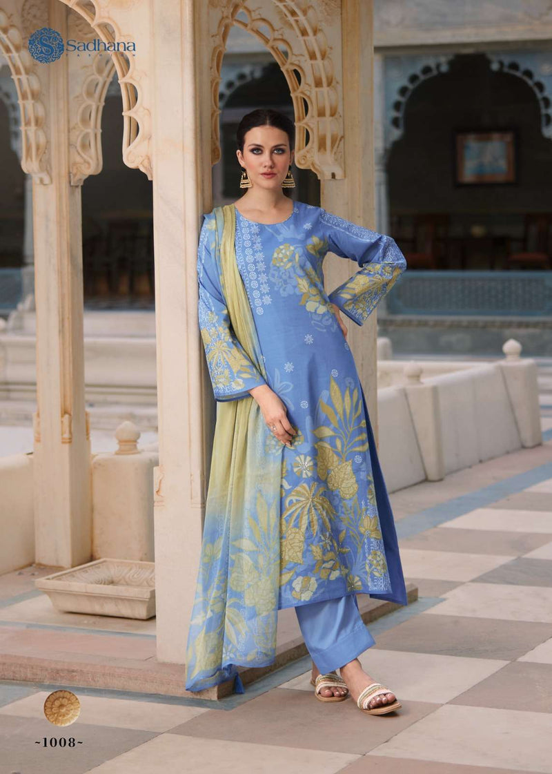 Sadhana Fashion Splendor Lawn Cotton  With Fancy Khatli Work With Digital Printed Salwar Suit