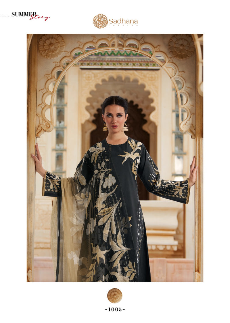 Sadhana Fashion Splendor Pure Lawn Cotton Fancy Khatli Work Salwar Suit