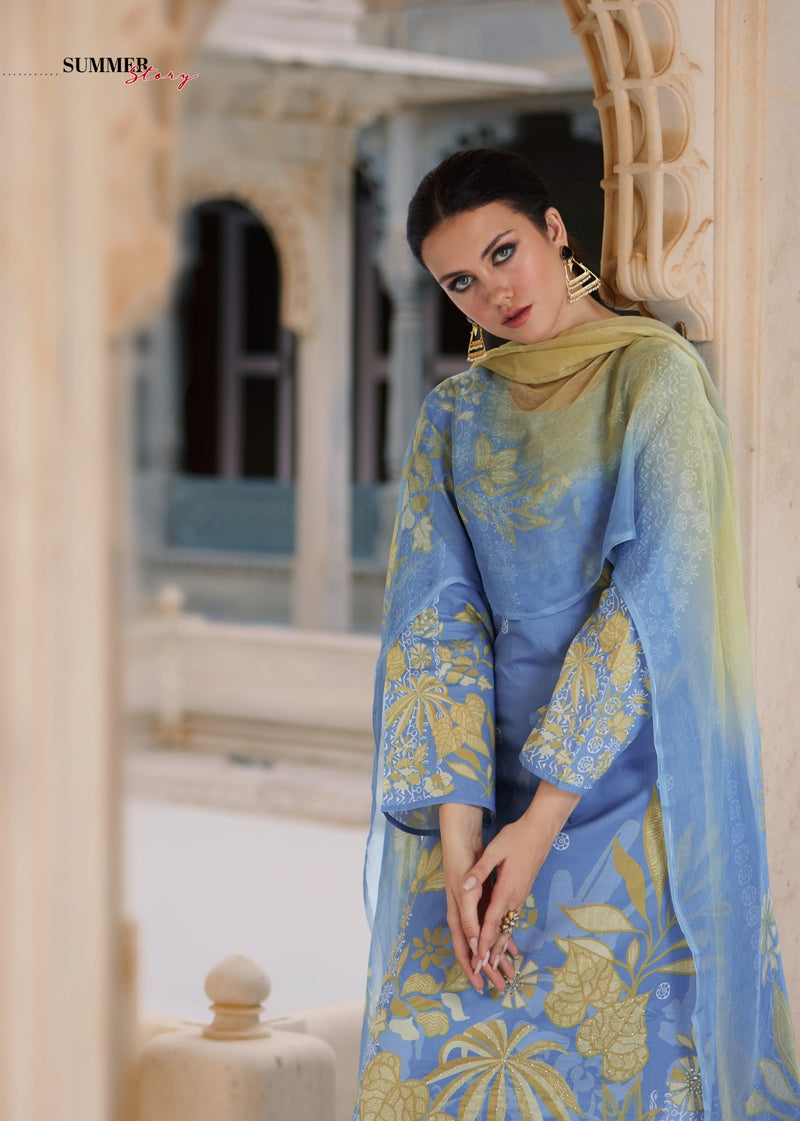 Sadhana Fashion Splendor Pure Lawn Cotton Fancy Khatli Work Salwar Suit