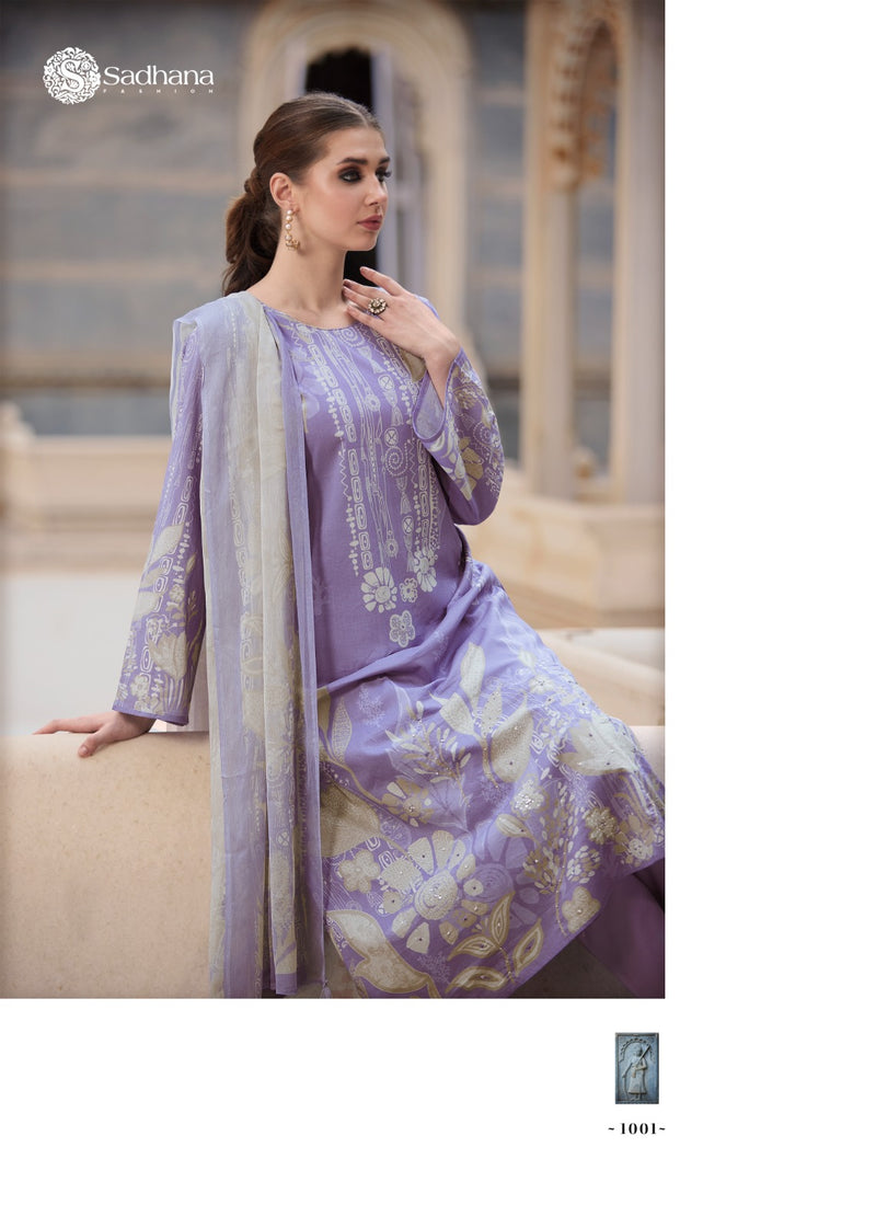 Sadhana Fashion Splendor Pure Lawn Cotton Fancy Khatli Work Salwar Suit