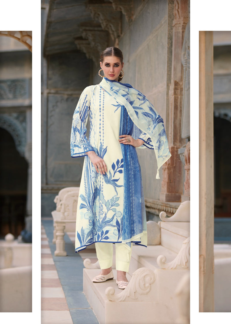 Sadhana Fashion Splendor Pure Lawn Cotton Fancy Khatli Work Salwar Suit