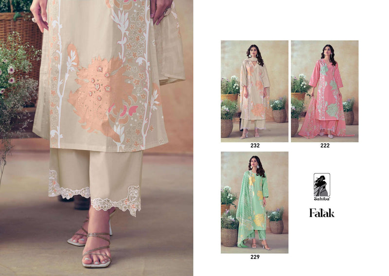 Sahiba Falak Lawn Cotton Digital Print With Hand Work Partywear Salwar Kameez