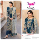 Sajida Designer Dno 1116-1117-1118 Pure Georgette Embroidered Pakistani Suit