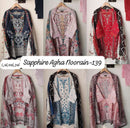 Sapphire Agha Noorain 139 Pure Lawn Cotton Printed Pret Kurti