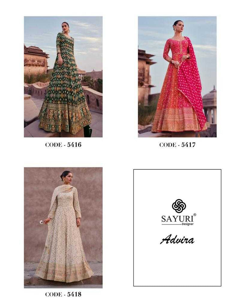 Sayuri Designer Advira Georgette Exclusive Wear Designer Fancy Gown