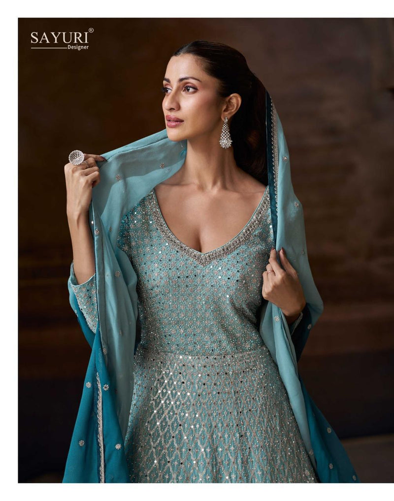 Sayuri Designer Avni Premium Silk Embroidered Designer Gown