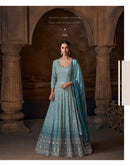 Sayuri Designer Avni Premium Silk Embroidered Designer Gown