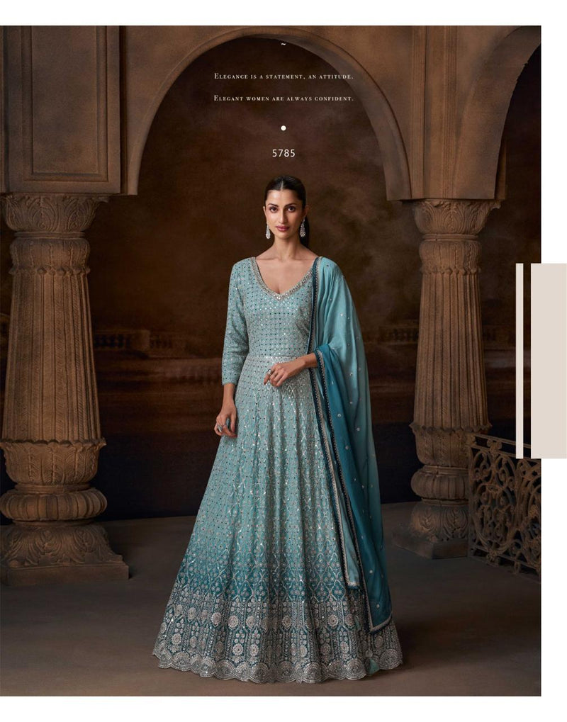 Sayuri Designer Avni Premium Silk Embroidered Designer Gown