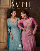 Sayuri Designer Avni Premium Silk Embroidered Designer Gown