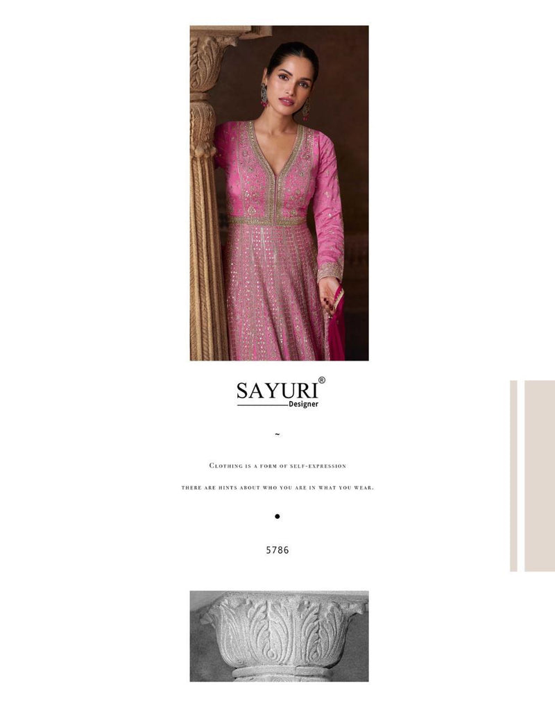 Sayuri Designer Avni Premium Silk Embroidered Designer Gown