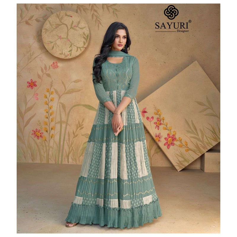 Sayuri Designer Floral Vol 2 Georgette Designer Fancy Wear Gown Kurti