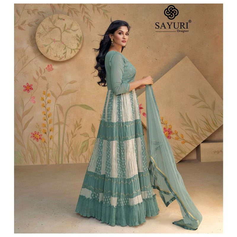 Sayuri Designer Floral Vol 2 Georgette Designer Fancy Wear Gown Kurti