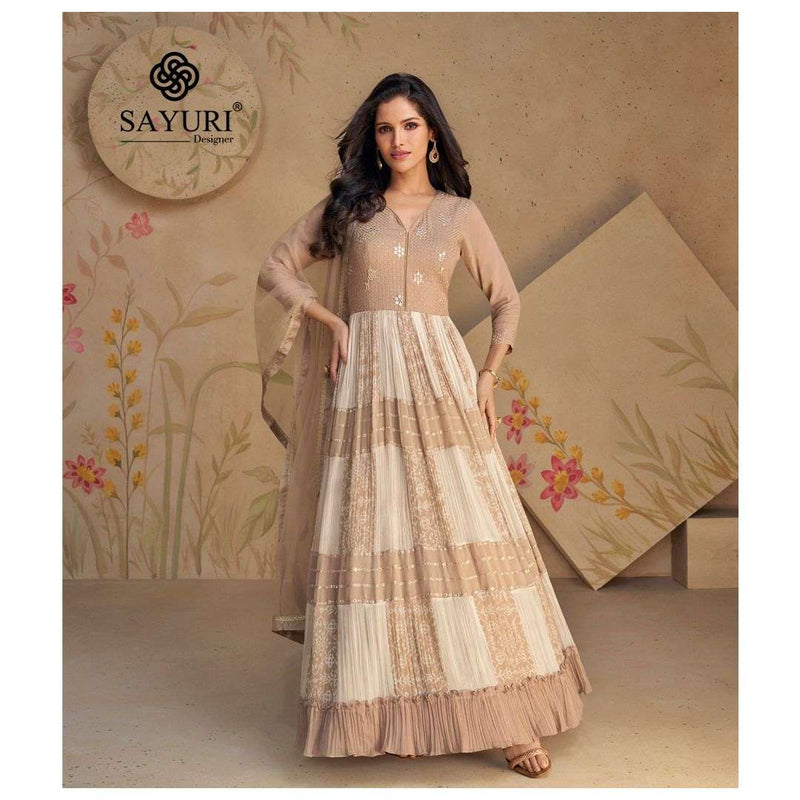 Sayuri Designer Floral Vol 2 Georgette Designer Fancy Wear Gown Kurti