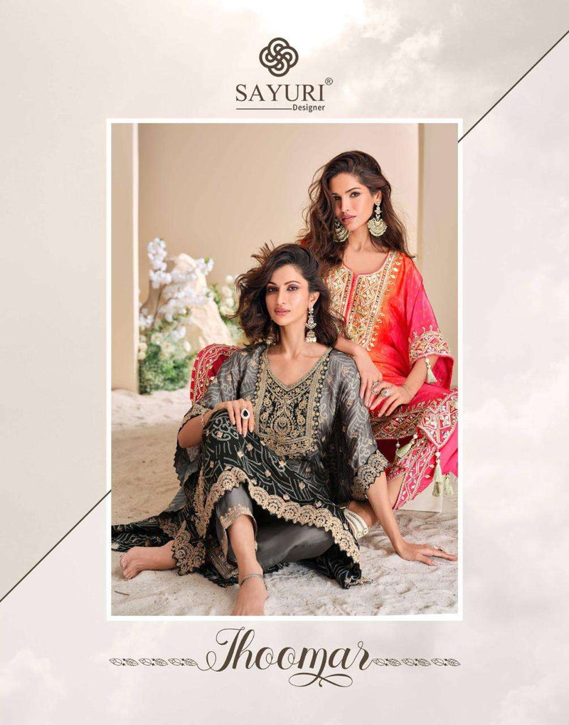 Sayuri Designer Jhoomar Viscose Silk Designer Partywear Kaftan Collection