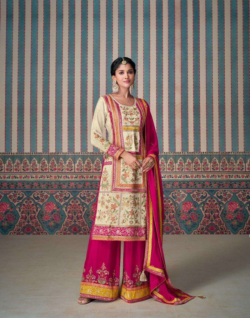 Sayuri Designer Kasturi Premium Silk Jacquard Partywear Suit