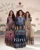 Sayuri Designer Kirti Premium Crepe Silk Mirror Work Designer Suit