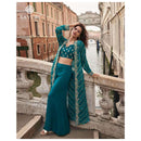 Sayuri Designer Melodi Premoium Chinon Silk Jacquard Embroidered Designer Suit