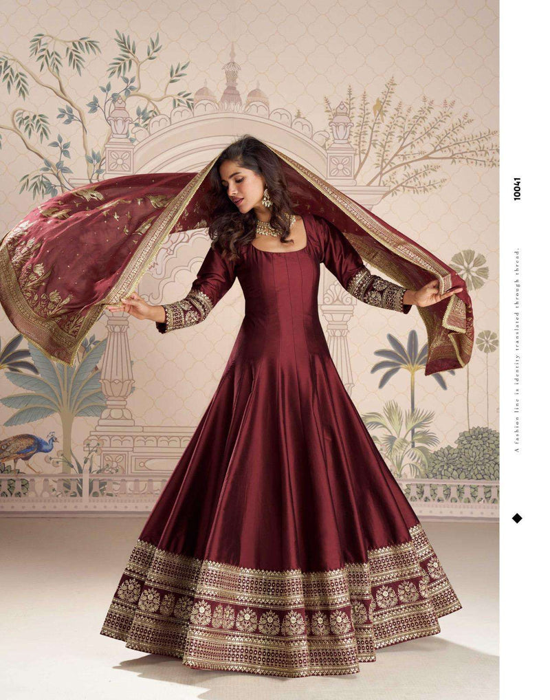 Sayuri Designer Roshni Premium Silk Jacquard Designer Suit