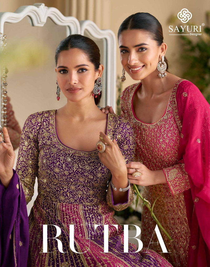 Sayuri Designer Rutba Premium Georgette Embroidered Designer Suit