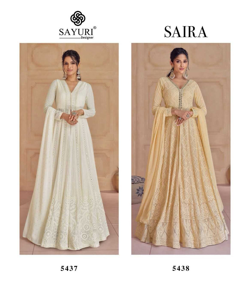 Sayuri Designer Saira Georgette Occasion Wear Traditional Long Salwar Kameez