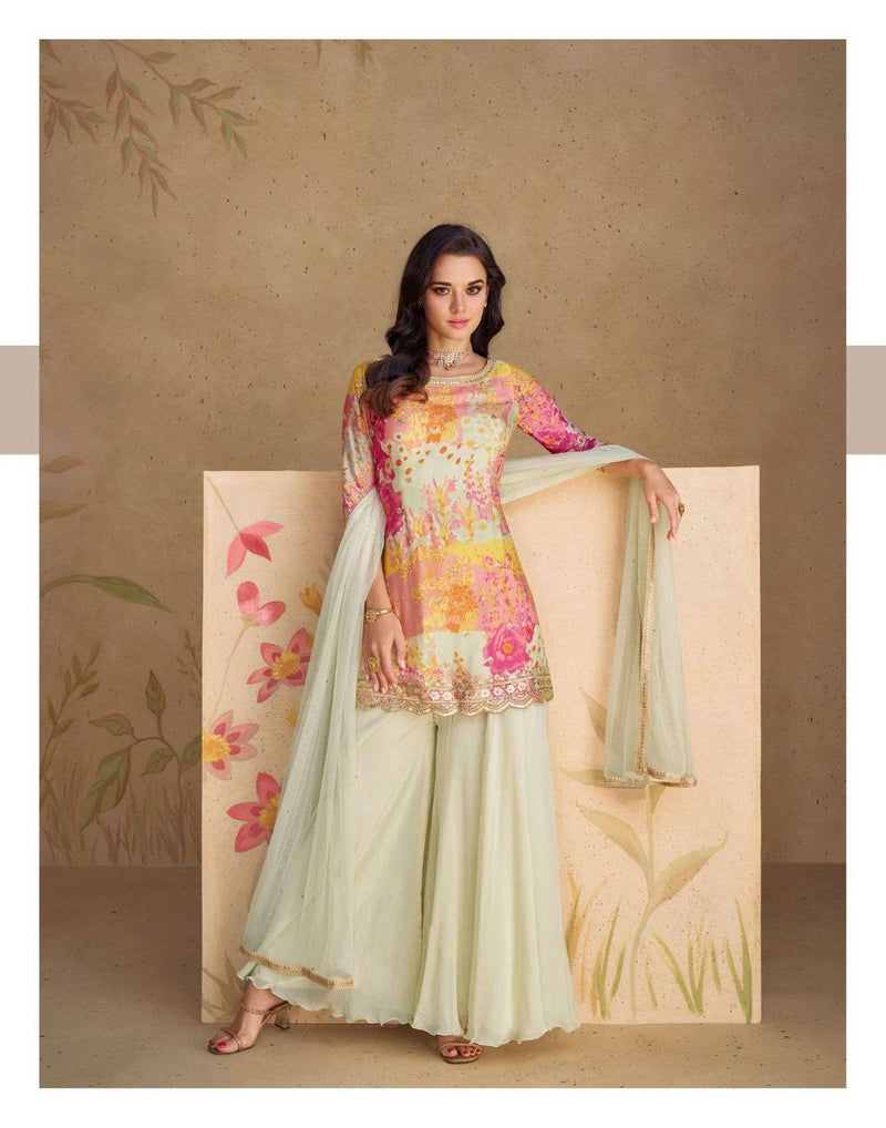 Sayuri Designer Sangam Chinon Silk Embroidered Designer Partywear Salwar Suit