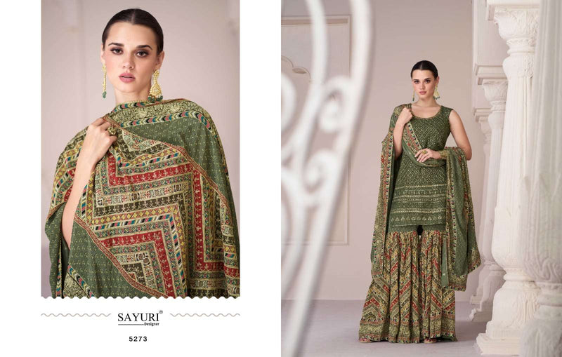 Sayuri Designer Sharara Silk Combo Set Of Designer Salwar Suit