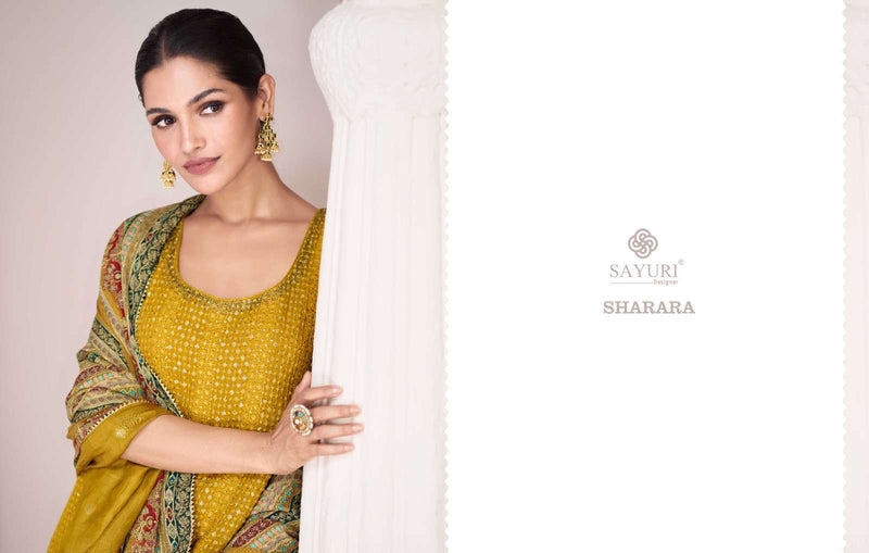 Sayuri Designer Sharara Silk Combo Set Of Designer Salwar Suit