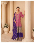 Sayuri Designer Sandhya Premium Georgette Embroidered Zarkan Work Suit