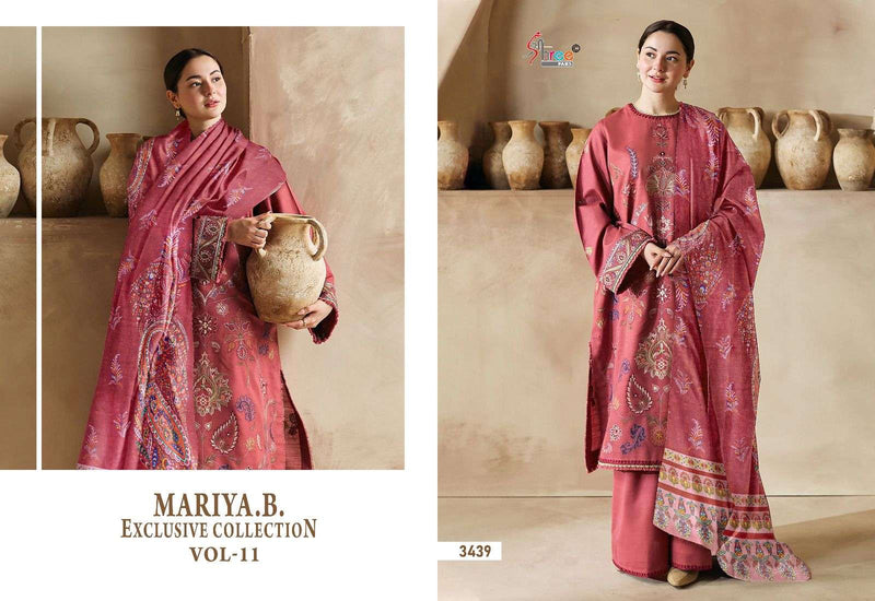 Shree Fab Maria B Exclusive Collection Vol 11 Cotton With Heavy Self Embroidery Salwar Kameez