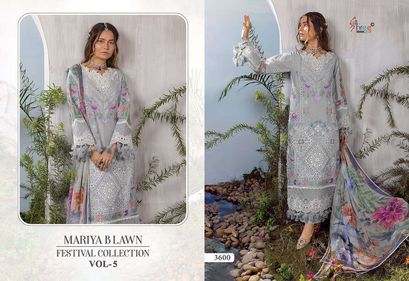 Shree Fab Mariya B Lawn Festival Collection Vol 5 Lawn Cotton With Heavy Embrodery Designer Suit