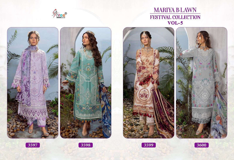 Shree Fab Mariya B Lawn Festival Collection Vol 5 Lawn Cotton With Heavy Embrodery Designer Suit