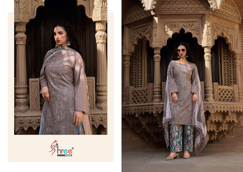 Shree Fabs Bin Saeed Exclusive Vol 1 Pure Cotton Embroidered Pakistani Suit