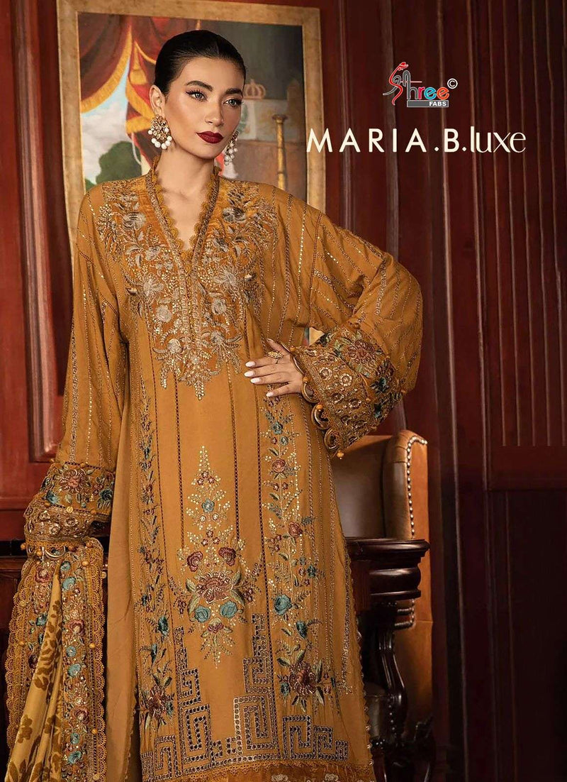 Shree Fabs Maria B Luxe Pure Viscose Rayon Embroidered Pakistani Suit