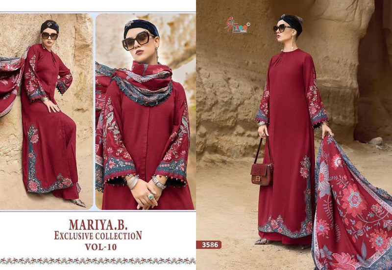 Shree Fabs Mariya B Exclusive Collection Vol 10 Pure Rayon Self Embroidered Salwar Suit