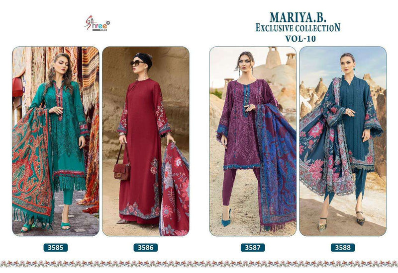 Shree Fabs Mariya B Exclusive Collection Vol 10 Pure Rayon Self Embroidered Salwar Suit