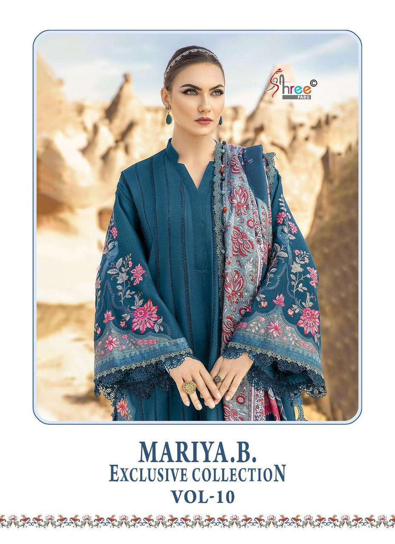 Shree Fabs Mariya B Exclusive Collection Vol 10 Pure Rayon Self Embroidered Salwar Suit