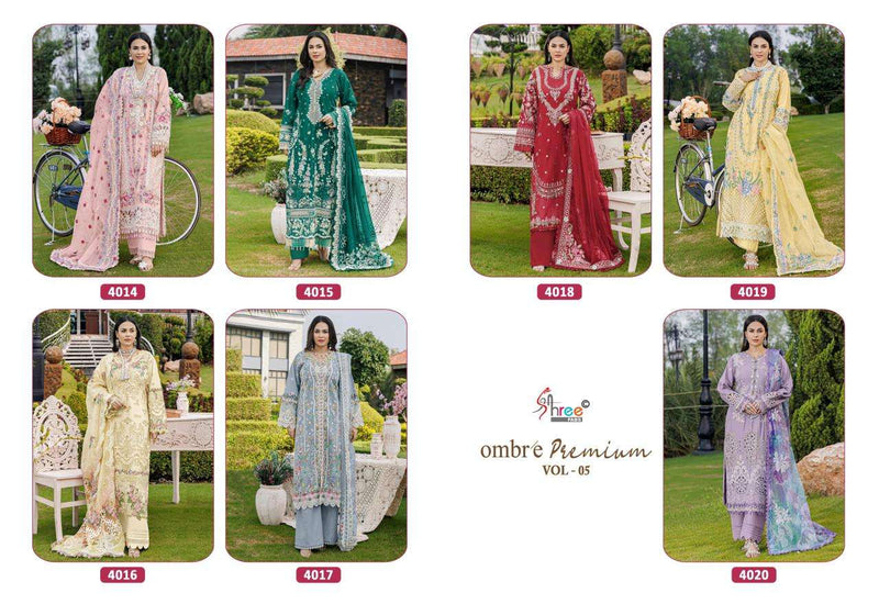 Shree Fabs Ombre Premium Vol 5 Heavy Embroidered Dupatta Salwar Suit