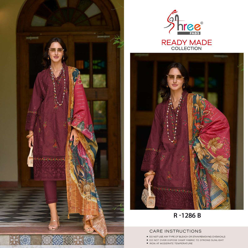 Shree Fabs R 1286 Cambric Cotton Lawn With Fancy Designer Pret Kurti