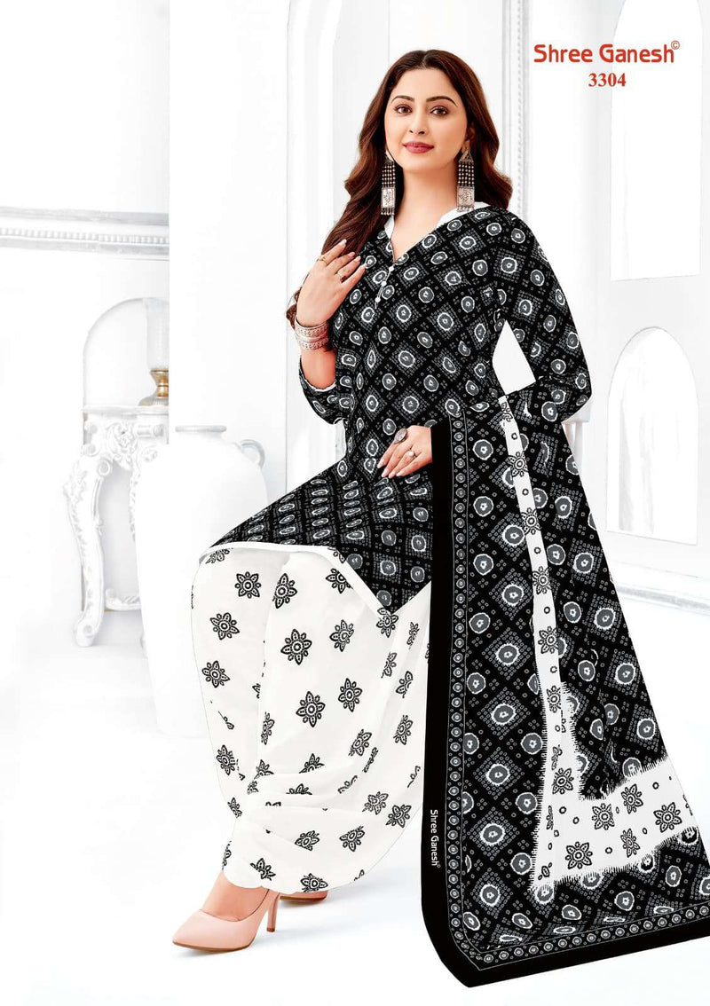 Shree Ganesh Colours Special Vol 3 Pure Cotton Patiyala Suit