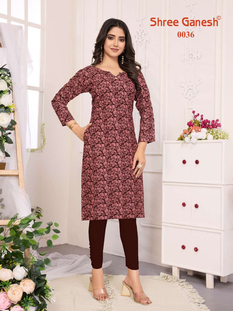 Shree Ganesh Pragya Vol 4 Rayon Daily Wear Fancy Designer  Kurti