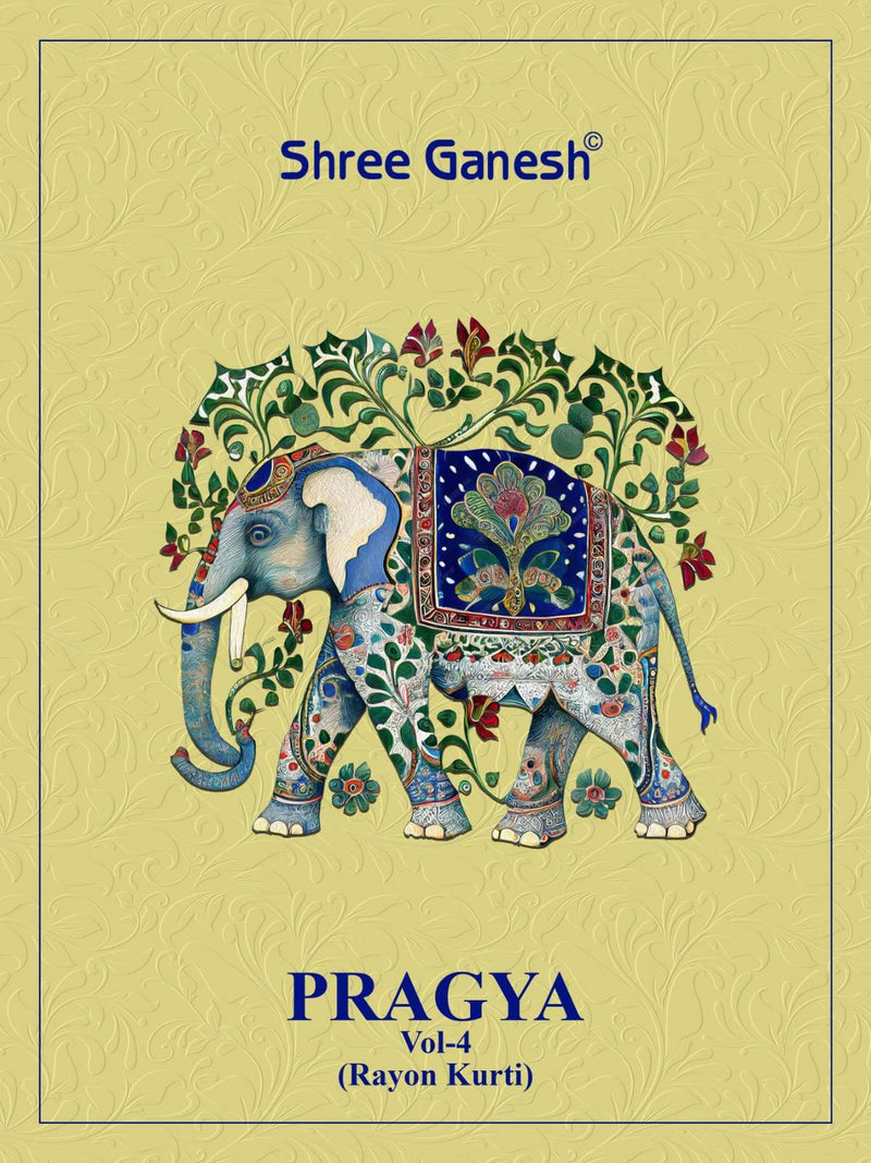 Shree Ganesh Pragya Vol 4 Rayon Daily Wear Fancy Designer  Kurti